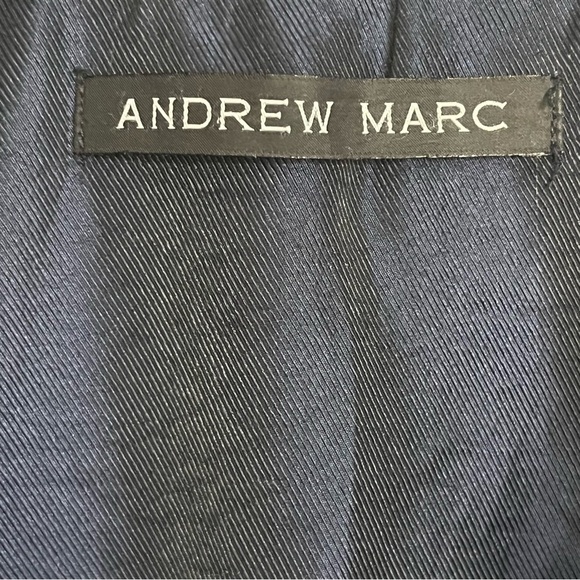 Men’s Andrew Marc Wool Blend Bomber Jacket Full Zip Size Large Black - Picture 3 of 10